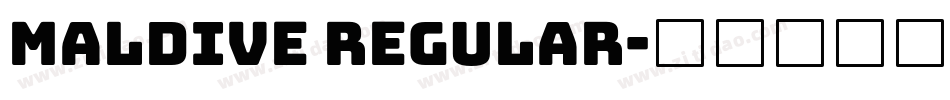 Maldive Regular字体转换